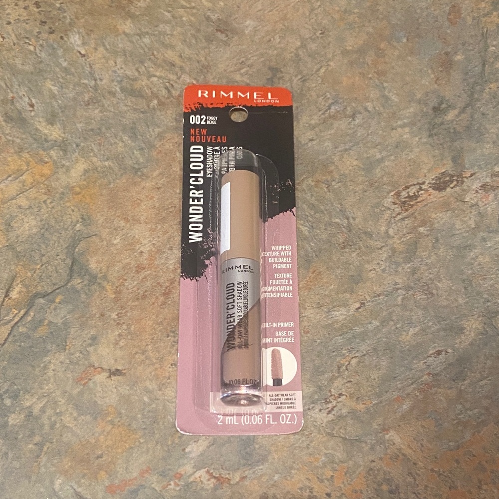 Rimmel Wonder'Cloud Liquid Eyeshadow 002 Foggy Beige NIP
